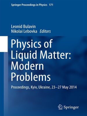 cover image of Physics of Liquid Matter